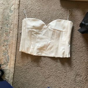 Zara Ecru Corset Sweetheart -Size S - 2595/707